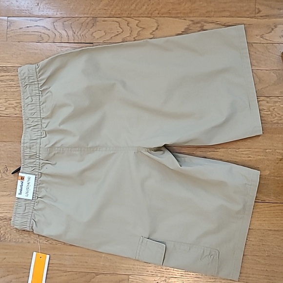TIMBERLAND BRAND BOYS ELASTIC WAISTBAND PULL-ON KHAKI CARGO SHORTS SIZE LARGE - Picture 12 of 13